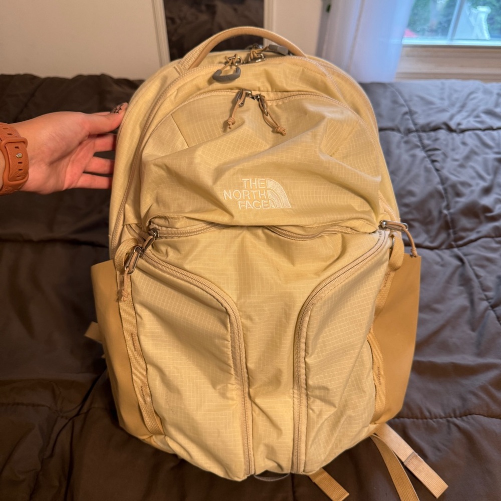 NWOT North Face Surge Backpack - Gravel/Stone